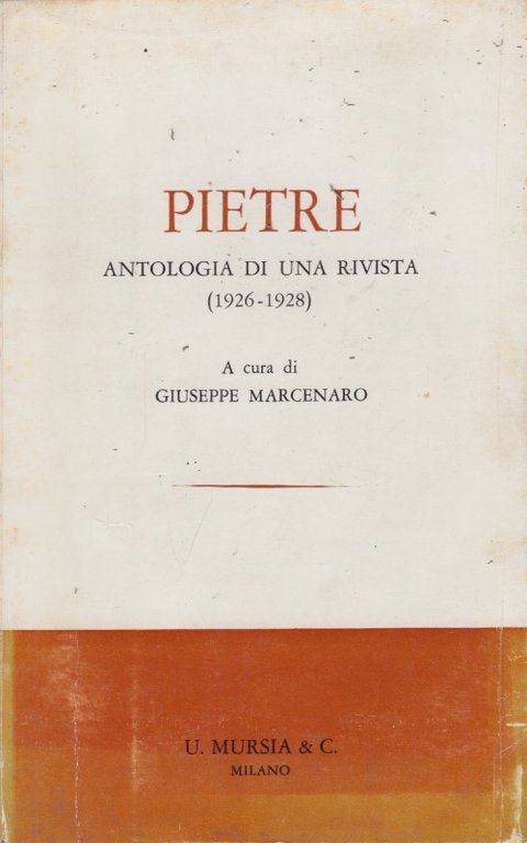 Pietre antologia di una rivista 1926-1928