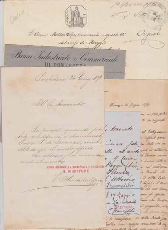 Protesto Cambiario Lettere E Documenti Su Carta Bollata. La Signora …