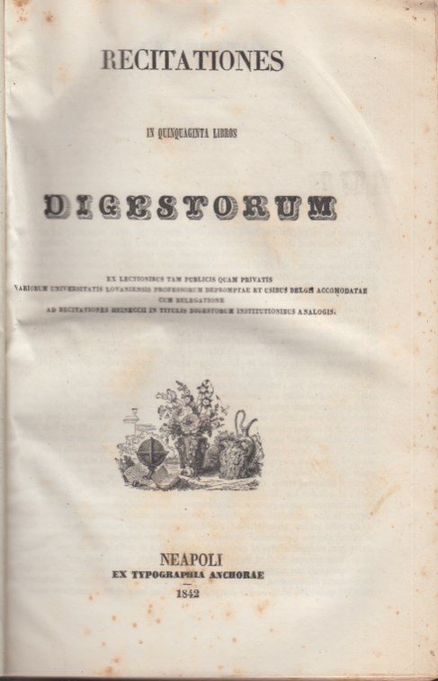 Recitationes in quinquaginta libros digestorum