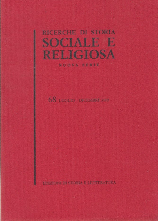 Ricerche di storia sociale e religiosa. Nuova Serie. 73 Gennaio … | Immagine principale
