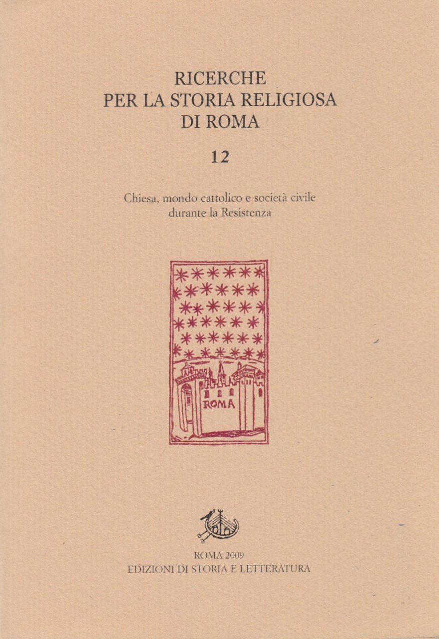 Ricerche per la storia religiosa di Roma 12 Chiesa, mondo …
