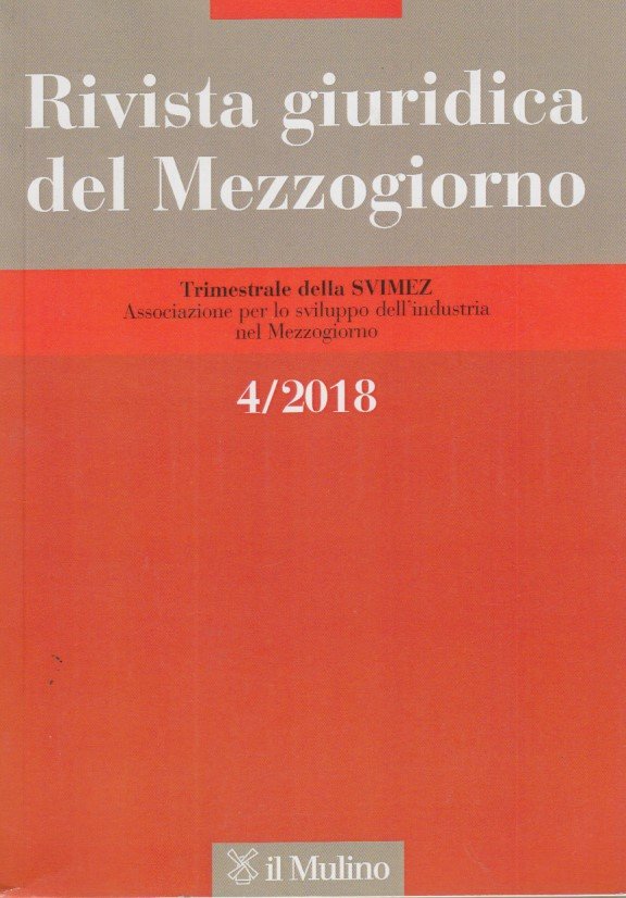 Rivista giuridica del Mezzogiorno 4/2018