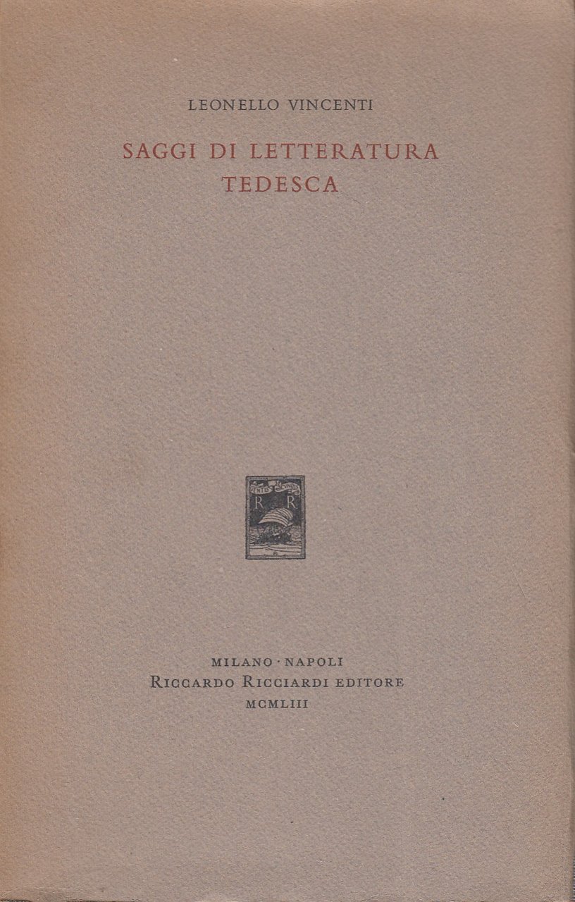 Saggi di letteratura tedesca