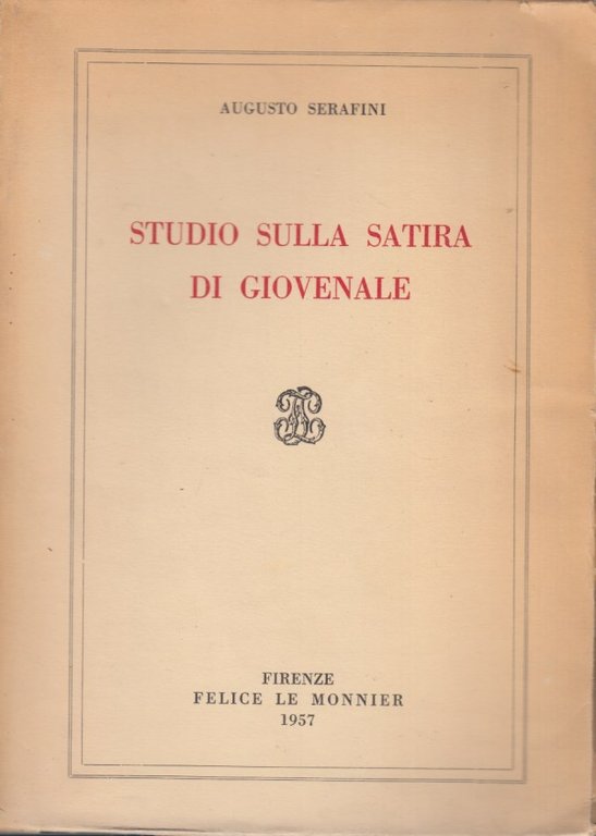 Studio sulla satira di Giovenale