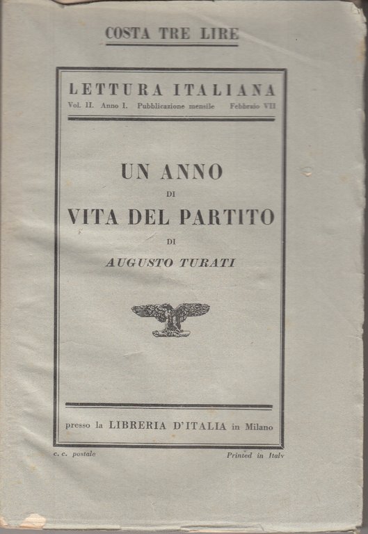 Un Anno Di Vita Nel Partito