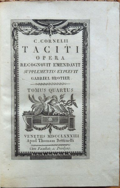 Opera. Recognovit, emendavit, supplementis explevit Gabriel Brotier