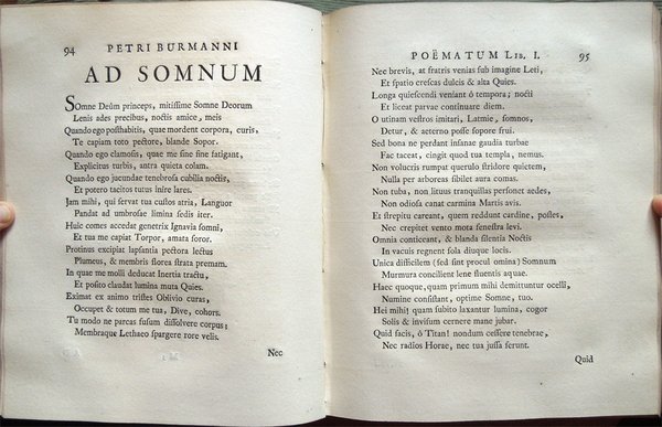 Petri Burmanni Poëmatum libri quatuor. Nunc primum in lucem editi. …