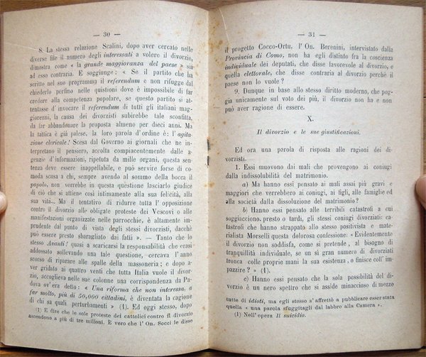 Matrimonio e divorzio. A proposito dell'attuale progetto ministeriale. Quinta edizione