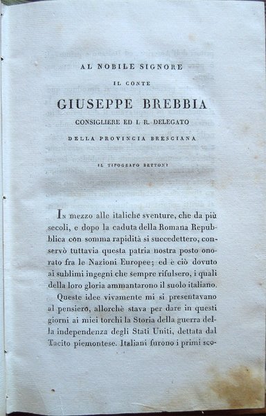 Storia della guerra della independenza degli Stati Uniti di America …