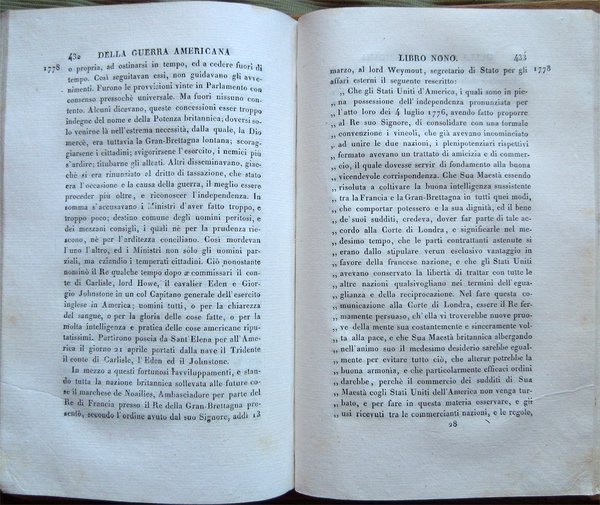 Storia della guerra della independenza degli Stati Uniti di America …