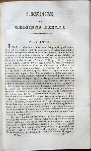 Lezioni di Medicina legale del Professore Orfila. Traduzione del Dot. …