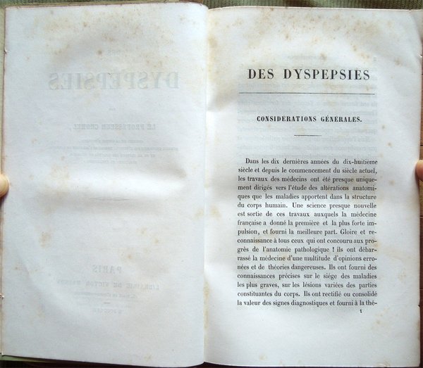 Des dyspepsies par le Professeur Chomel, Officier de la Légion …