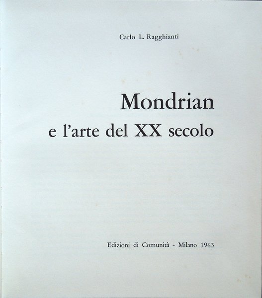 Mondrian e l'arte del XX secolo