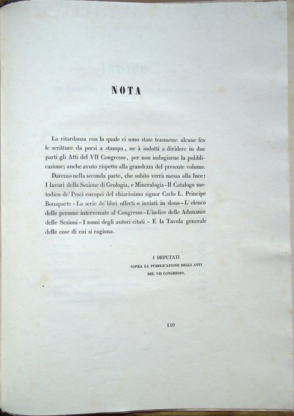 Atti della Settima adunanza degli scienziati italiani tenuta in Napoli …