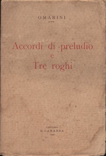 Accordi di preludio e Tre roghi