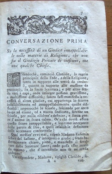 Le conversazioni letterarie di madamigella Clotilde Wandstol, nobile fiamminga convertita …