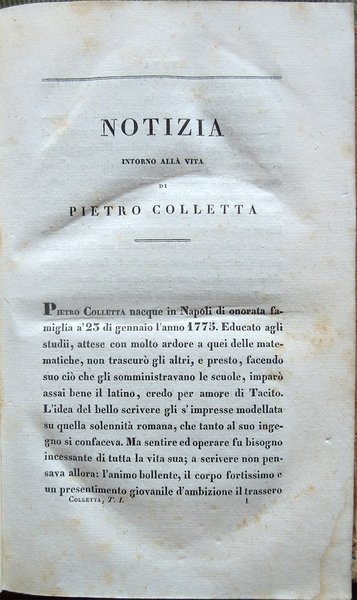 Storia del Reame di Napoli dal 1734 sino al 1825 …