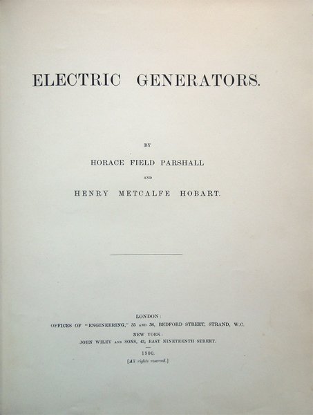 Electric Generators