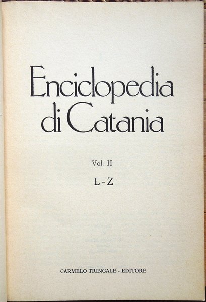 Enciclopedia di Catania