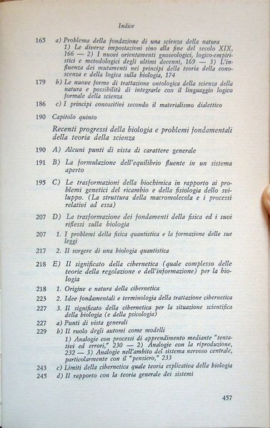 Fondamenti teorici delle scienze biologiche, a cura di Felice Mondella