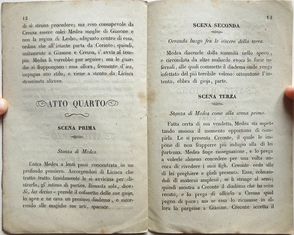 La vendetta di Medea. Ballo tragico in cinque atti composto …