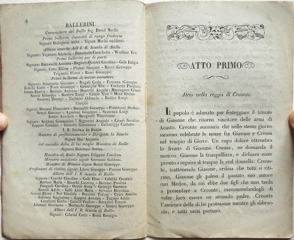 La vendetta di Medea. Ballo tragico in cinque atti composto …