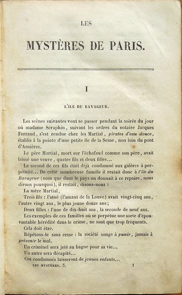 Les mystères de Paris par Eugène Sue. Tome I [-IV]