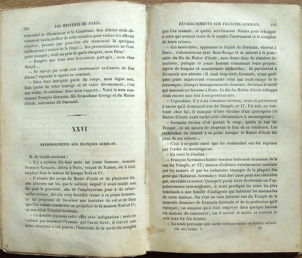 Les mystères de Paris par Eugène Sue. Tome I [-IV]