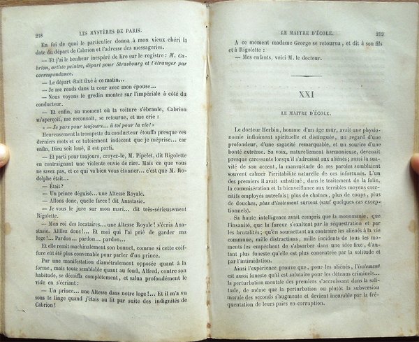 Les mystères de Paris par Eugène Sue. Tome I [-IV]