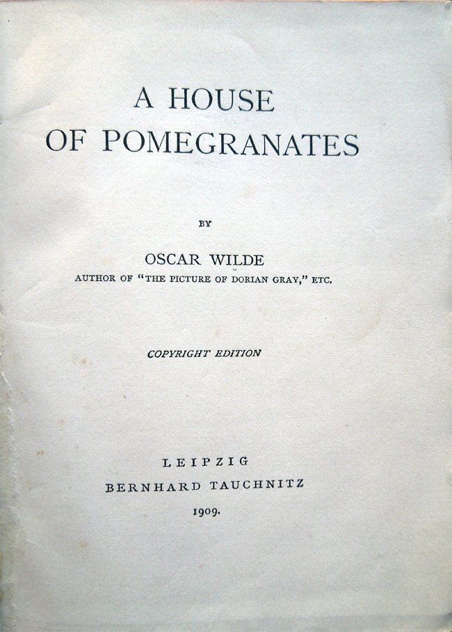 A House of Pomegranates by Oscar Wilde author of "The …