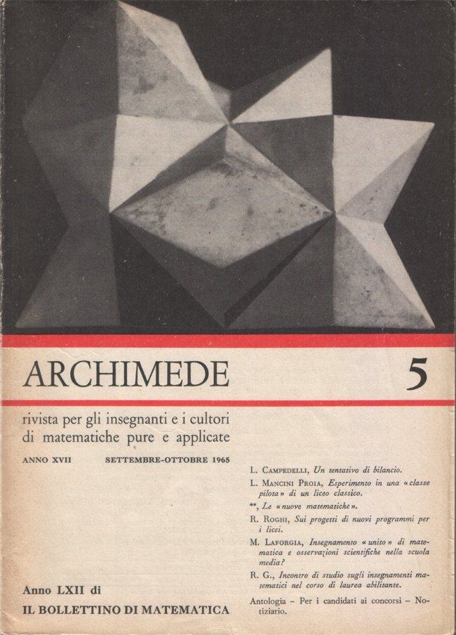 Archimede. Rivista per gli insegnanti e i cultori di matematiche …