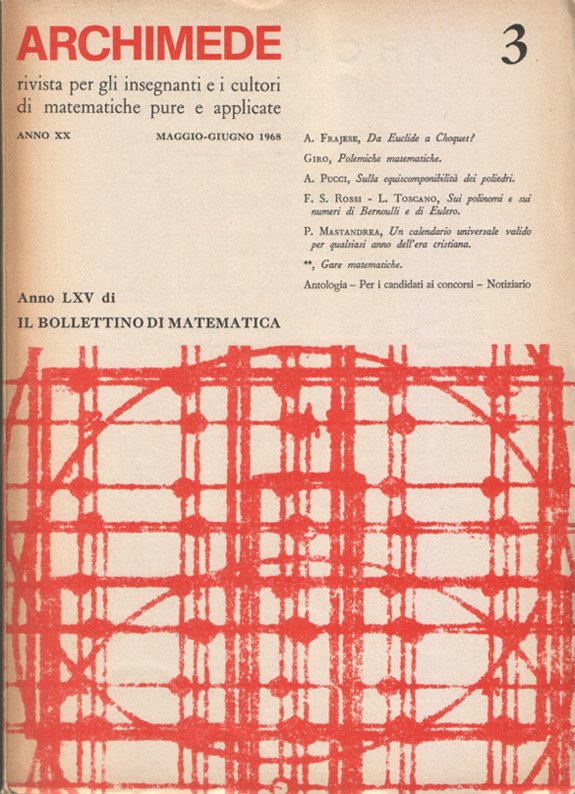 Archimede. Rivista per gli insegnanti e i cultori di matematiche …