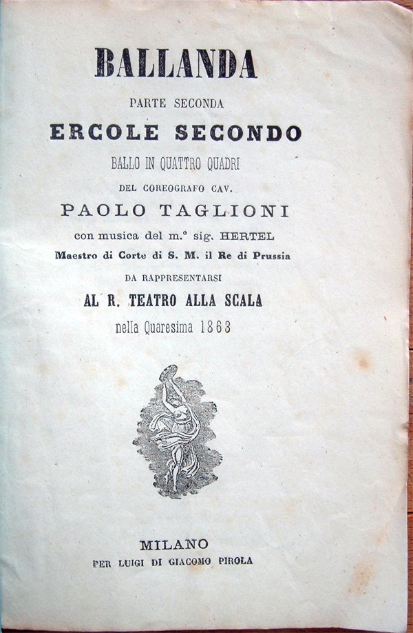 Ballanda. Parte Seconda. Ercole Secondo. Ballo in quattro quadri del …