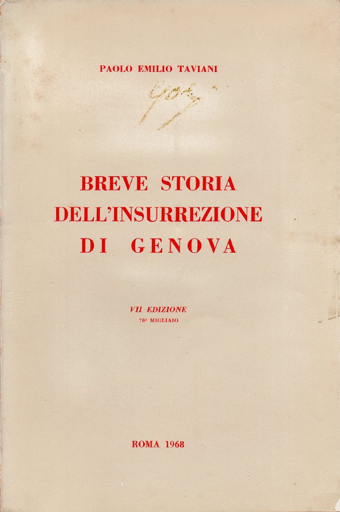 Breve storia dell'insurrezione di Genova. VII edizione, 70° migliaio