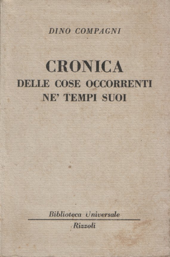 Cronica delle cose occorrenti ne' tempi suoi