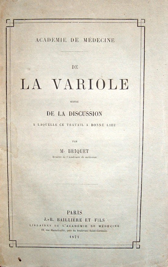 De la variole, suivie de la discussion a laquelle ce …