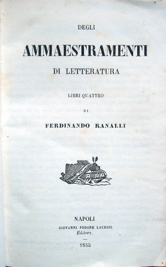 Degli ammaestramenti di letteratura libri quattro