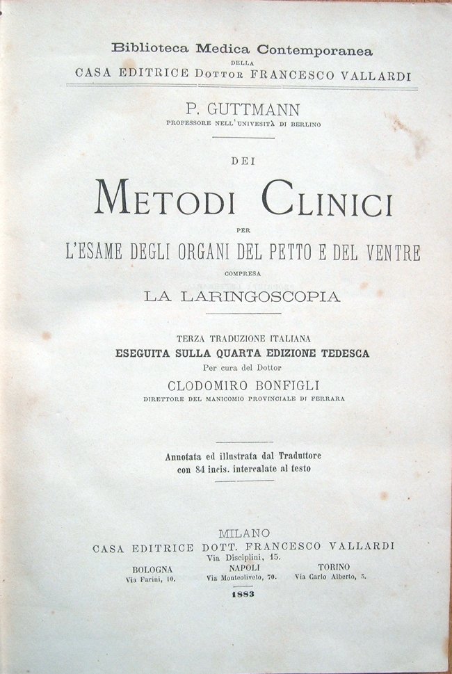 Dei metodi clinici per l'esame degli organi del petto e …