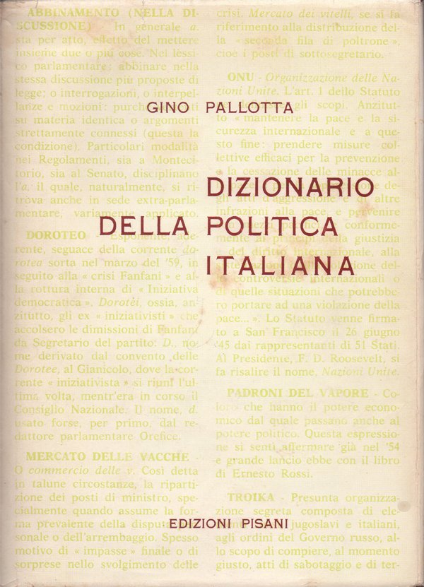 Dizionario della politica italiana