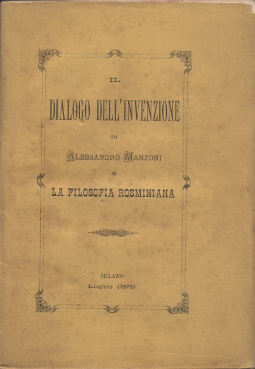 Il dialogo dell'invenzione e la filosofia rosminiana