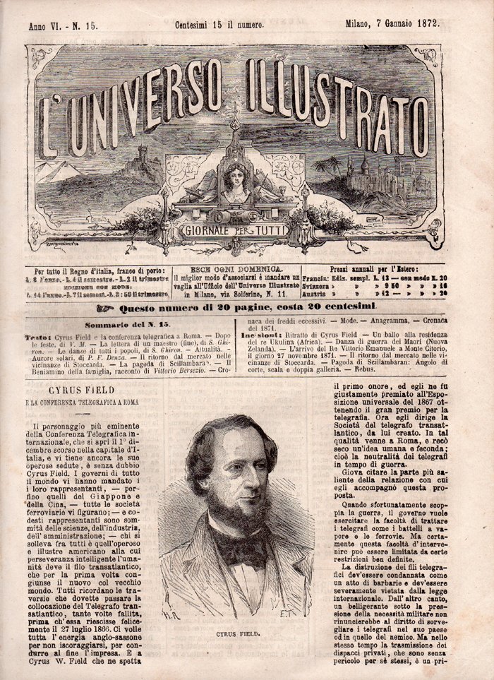 L'Universo Illustrato, giornale per tutti. Anno VI - N. 15, …