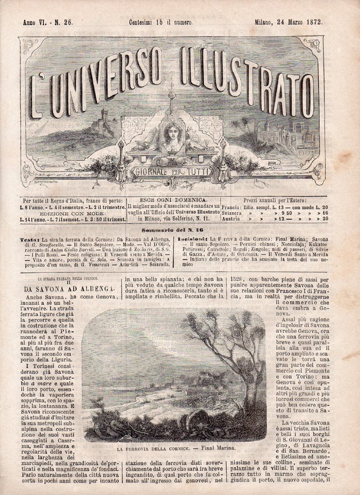 L'Universo Illustrato, giornale per tutti. Anno VI - N. 26, …