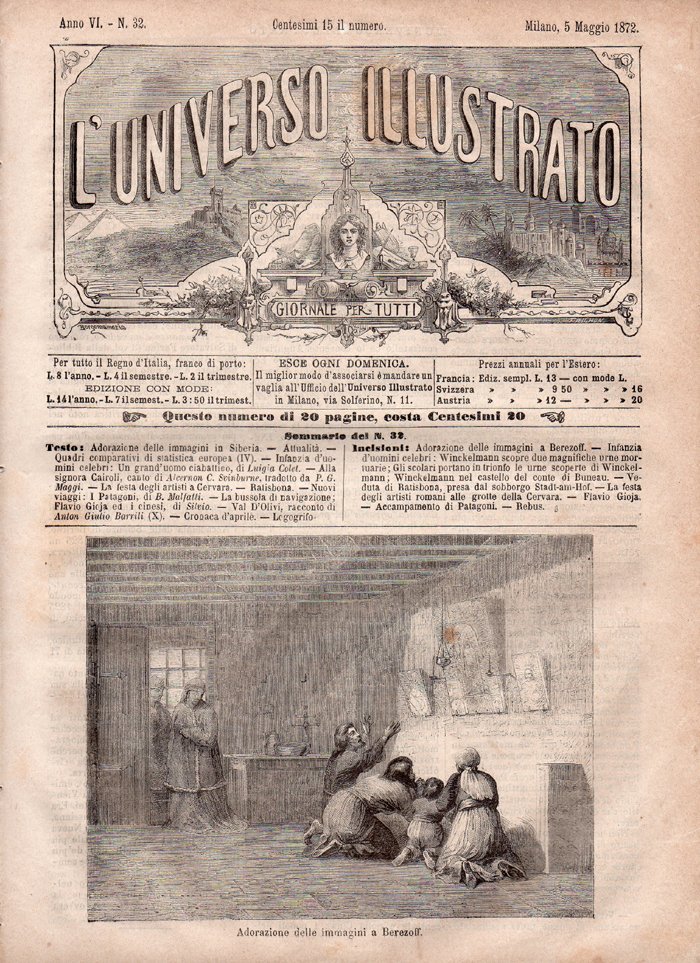 L'Universo Illustrato, giornale per tutti. Anno VI - N. 32, …