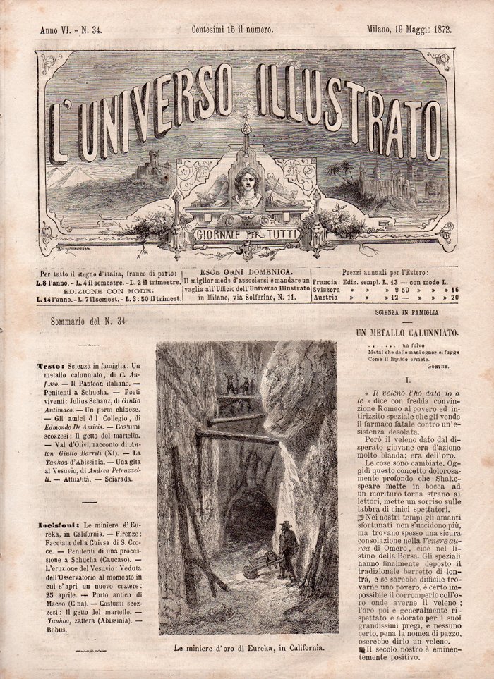 L'Universo Illustrato, giornale per tutti. Anno VI - N. 34, …