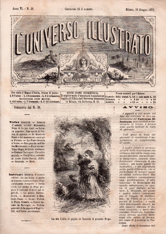 L'Universo Illustrato, giornale per tutti. Anno VI - N. 38, …