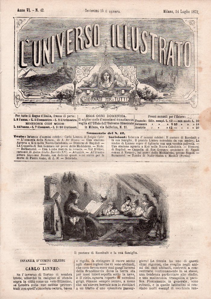 L'Universo Illustrato, giornale per tutti. Anno VI - N. 42, …