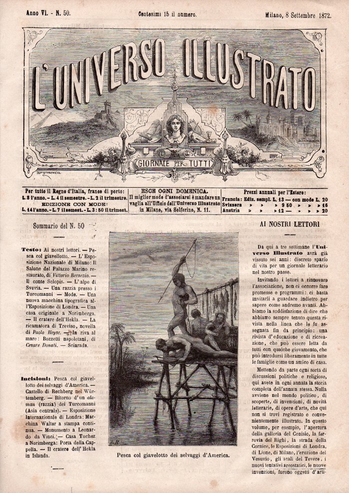 L'Universo Illustrato, giornale per tutti. Anno VI - N. 50, …