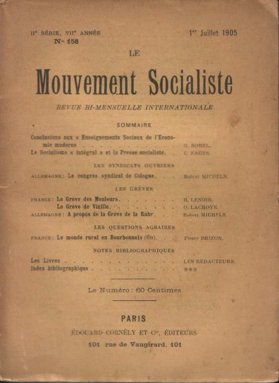 Le Mouvement Socialiste. Revue b-mensuelle internationale. II.e série, VIIe année, …