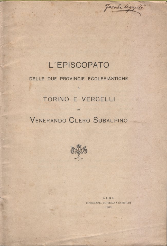 Lettera circolare dell'Episcopato delle Province di Vercelli e Torino al …