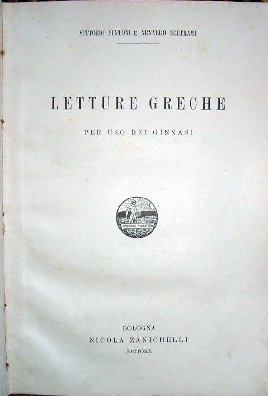 Letture greche per uso dei ginnasi